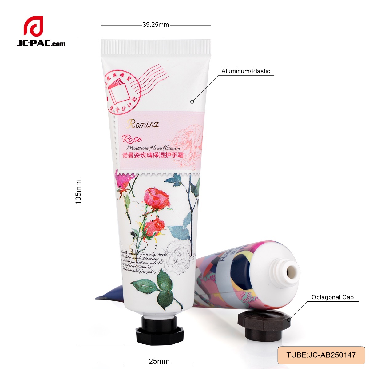 AB250147  30ml aluminum Plastic soft tube , cosmetic tube, hand cream Package