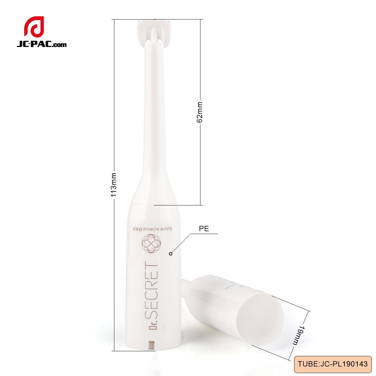 PL190143 5ml ~ 10ml medicine long nozzle soft tube， Long Nozzle Tube for Vaginal Gel, Lubricant Oil Package，medicine squeeze tube